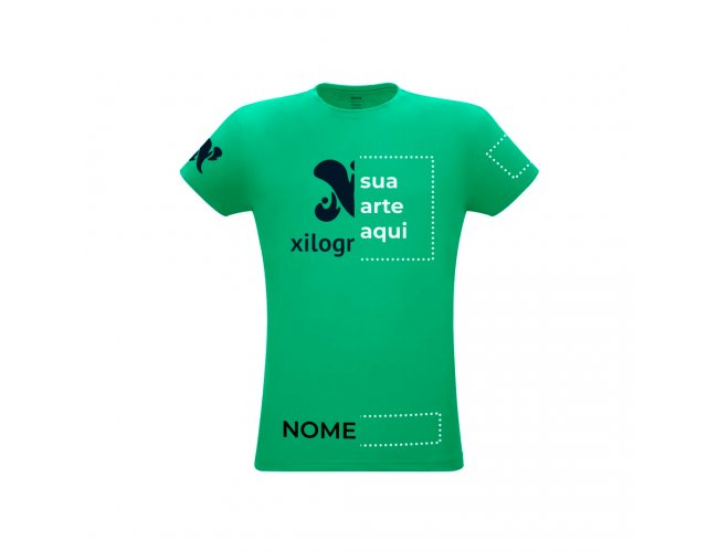 Camiseta Unissex Colorida Algodo (165g/m) P, M, G, GG, XGG