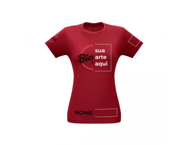 Camiseta Feminina Colorida Algodo (165g/m) P, M, G, GG