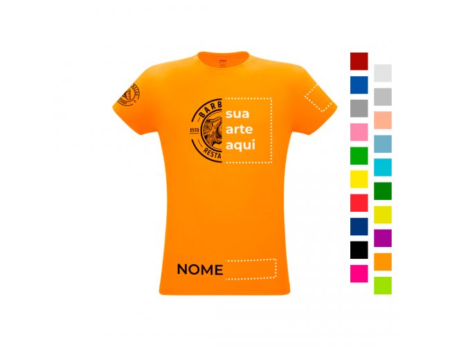 Camiseta Unissex Colorida Polister P, M, G, GG, XGG