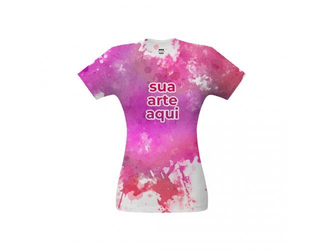 Camiseta Feminina 100% Personalizada P, M, G, GG