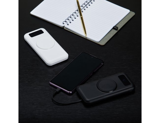 Power Bank 10.000mah Com Carregamento Via Induo Ou Via Cabo
