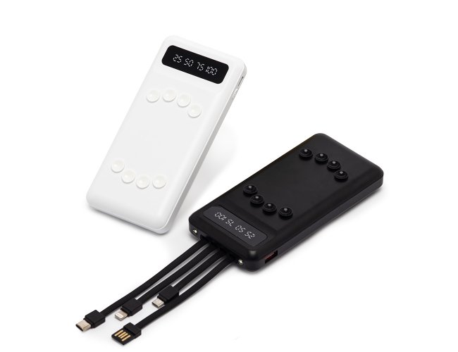 Power Bank 10.000mah Com Lanterna E Multissadas