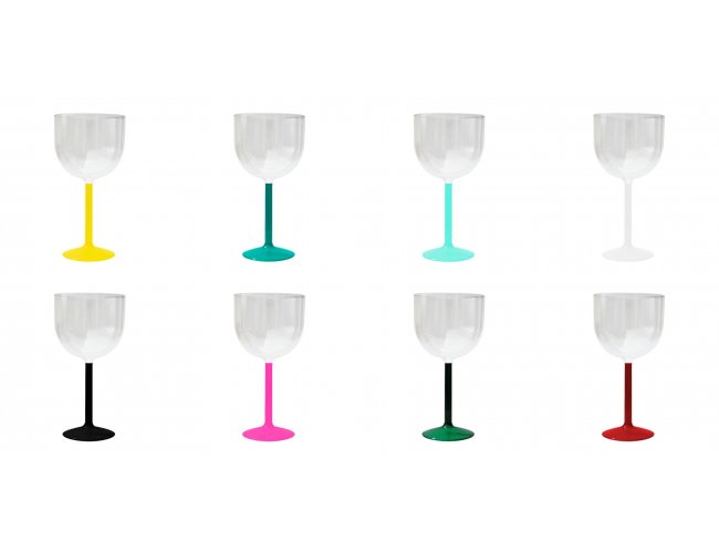 Taa De Gin Com Base Colorida 500ml